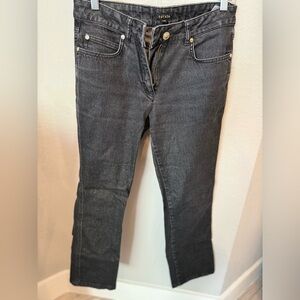 Escada Dark Gray Straight Leg Jeans